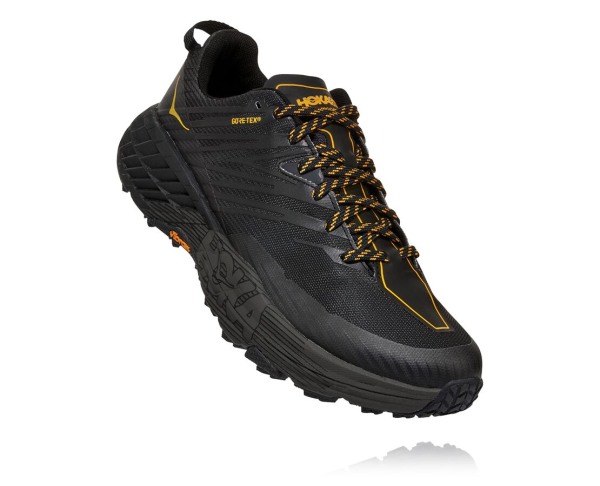 Hoka One One Speedgoat 4 GORE-TEX Mens UK - Grey Trail Running Shoes - WJOTD7052